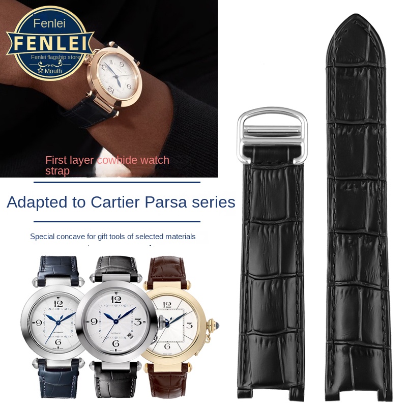 Men'S Accessories Cartier - Cartier PASHA saat kayışı Çentik Hakiki