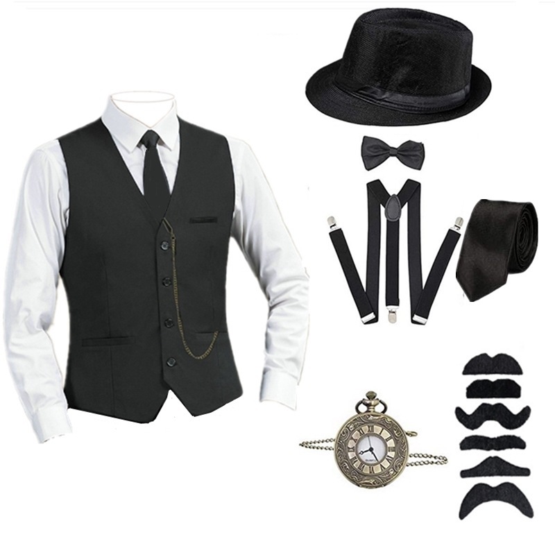8 Parça Set 1920'ler Erkek Gre - Men'S Accessories In The 1920S incelemesi ve fiyatı