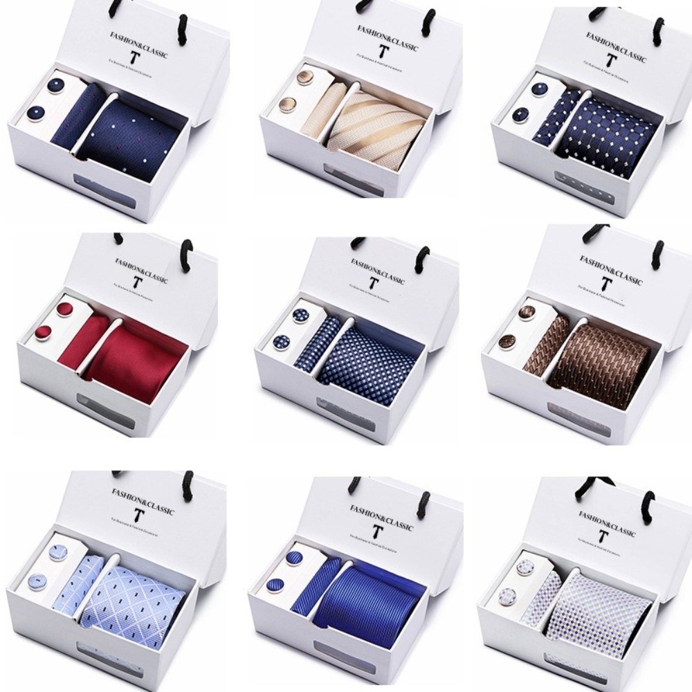 Lüks Dokuma İpek Jakarlı Krava - Neck Tie Set Box incelemesi ve fiyatı