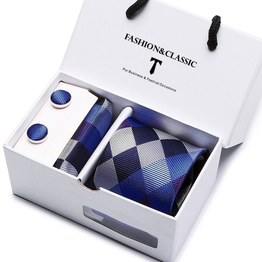 Lüks Dokuma İpek Jakarlı Krava - Neck Tie Set Box incelemesi ve fiyatı